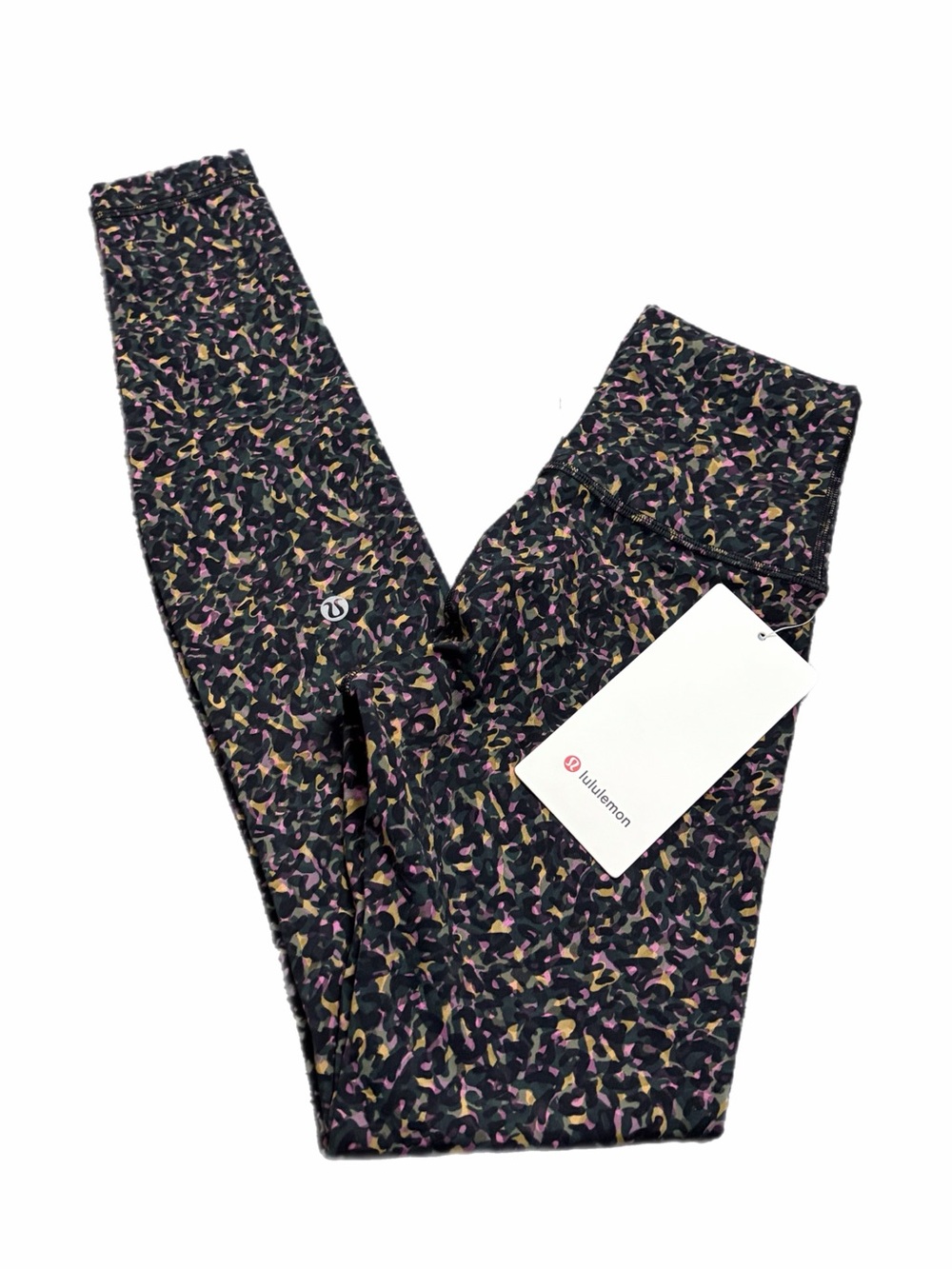 NWT Lululemon Wunder Train High-Rise Tight 28" Fluctuate Micro Pink Multi Size 2